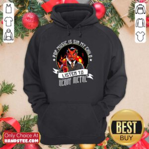 Skull Listen To Heavy Metal Hoodie