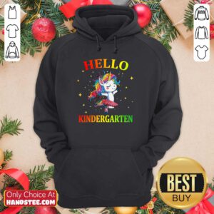 Unicorn Hello Kindergarten Color Hoodie