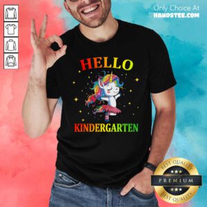 Unicorn Hello Kindergarten Color Shirt