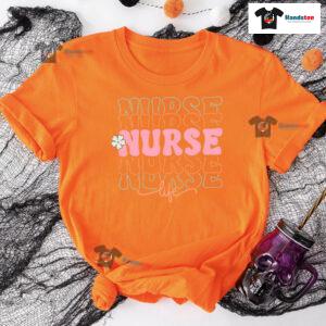 Nurse Nurse Nurse Nurse Nurse Life Flower T-Shirt