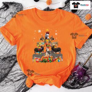 Funny Donkeys Christmas Tree T-Shirt