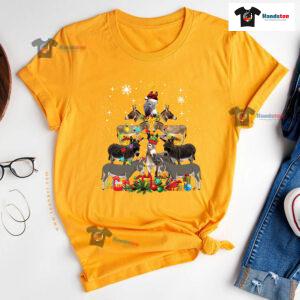 Funny Donkeys Christmas Tree T-Shirt