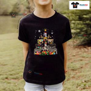 Funny Donkeys Christmas Tree T-Shirt