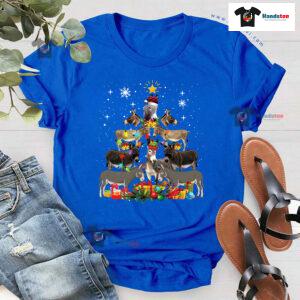 Funny Donkeys Christmas Tree T-Shirt