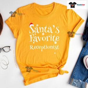 Santa's Favorite Receptionist Christmas T-Shirt