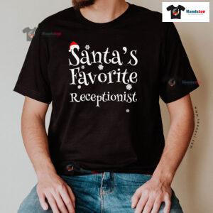 Santa's Favorite Receptionist Christmas T-Shirt