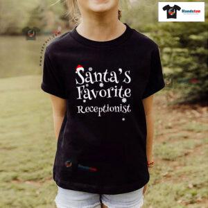 Santa's Favorite Receptionist Christmas T-Shirt