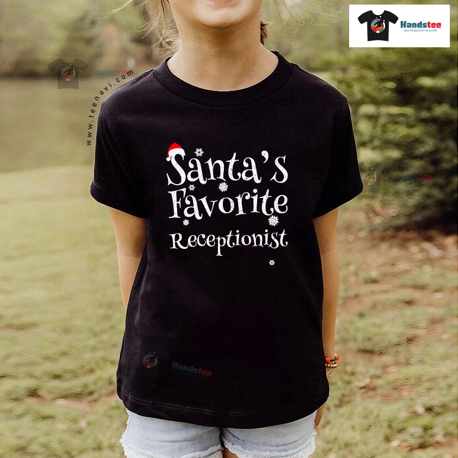 Santa's Favorite Receptionist Christmas T-Shirt