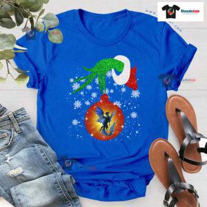 Grinch Hand Holding Dragon Christmas T-Shirt