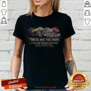Official Black 2023 Cfp Bound Four Team ladies-tee