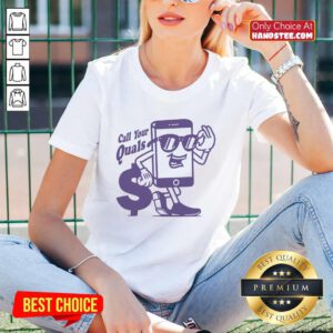 Call Your Quals Smartphone v-neck