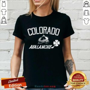 Colorado Avalanche St Patrick's Day Richmond Clover ladies-tee