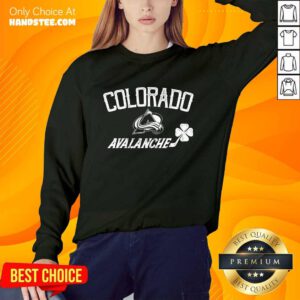 Colorado Avalanche St Patrick's Day Richmond Clover sweater