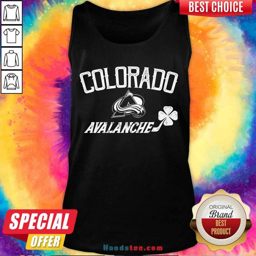 Colorado Avalanche St Patrick's Day Richmond Clover tank-top