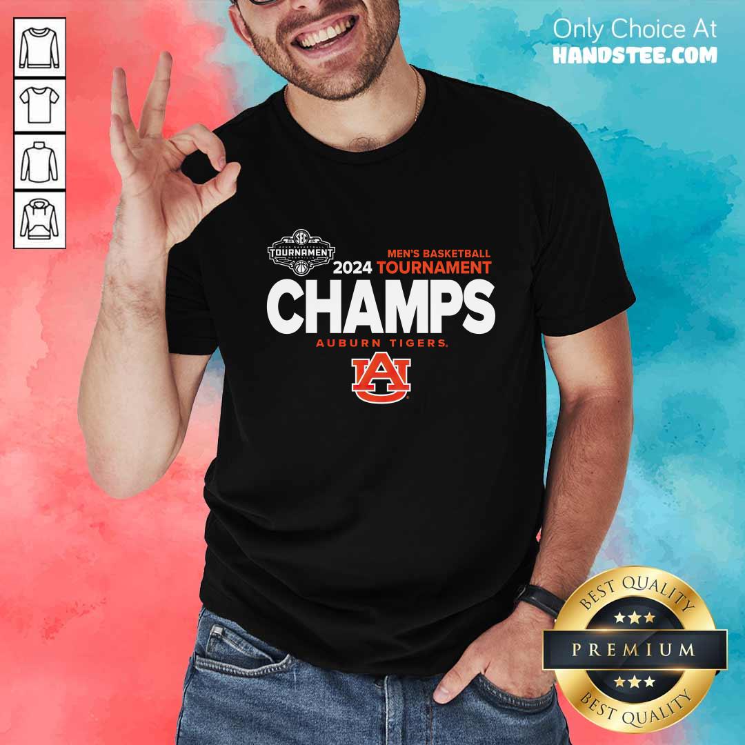 Auburn Tigers 2024 SEC Men's Basketball Conference Tournament Champions Locker Room T-Shirt