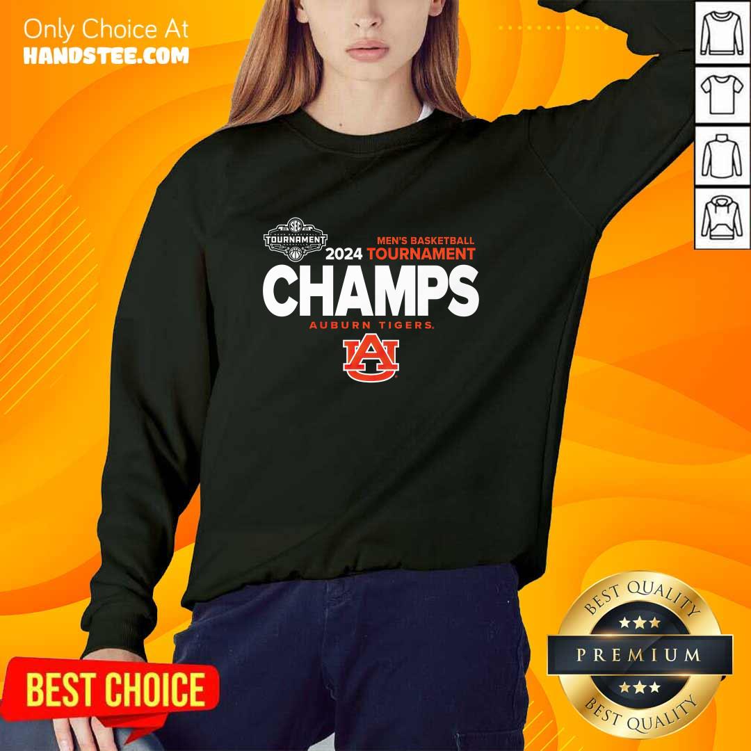 Auburn Tigers 2024 SEC Men's Basketball Conference Tournament Champions Locker Room sweater