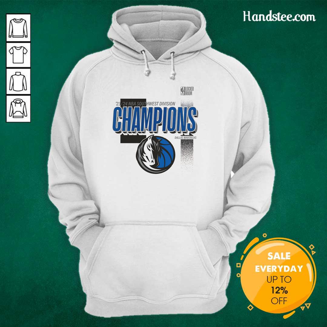 Dallas Mavericks 2024 Southwest Division Champions Locker Room Hoodie