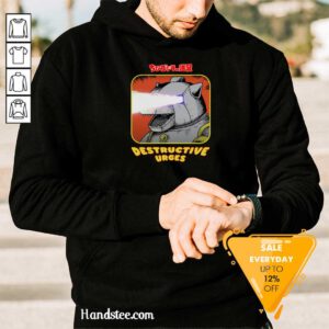 Chibi Godzilla Chibi Mechagodzilla Destructive Urges Hoodie