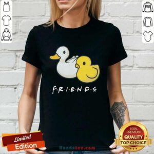 Chick and Duck Friends ladies-tee