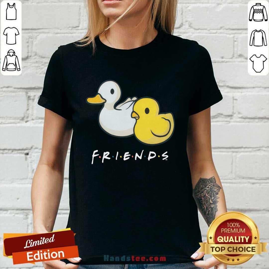 Chick and Duck Friends ladies-tee