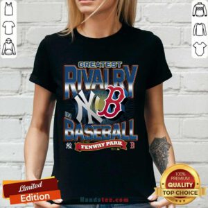 Boston Red Sox 47 Greatest Rivalry Baseball Tubular Vintage Ladies-tee