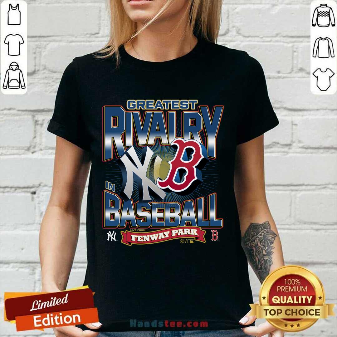 Boston Red Sox 47 Greatest Rivalry Baseball Tubular Vintage Ladies-tee