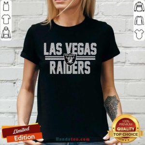Black Las Vegas Raiders Mesh Team Graphic Ladies-tee