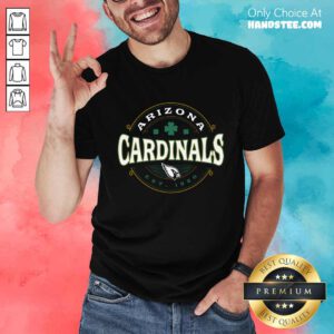 Arizona Cardinals Black St. Patrick's Day Lucky T-Shirt