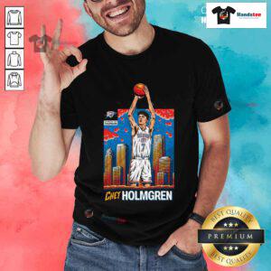 Chet Holmgren OKC Thunder Skyline Player T-Shirt