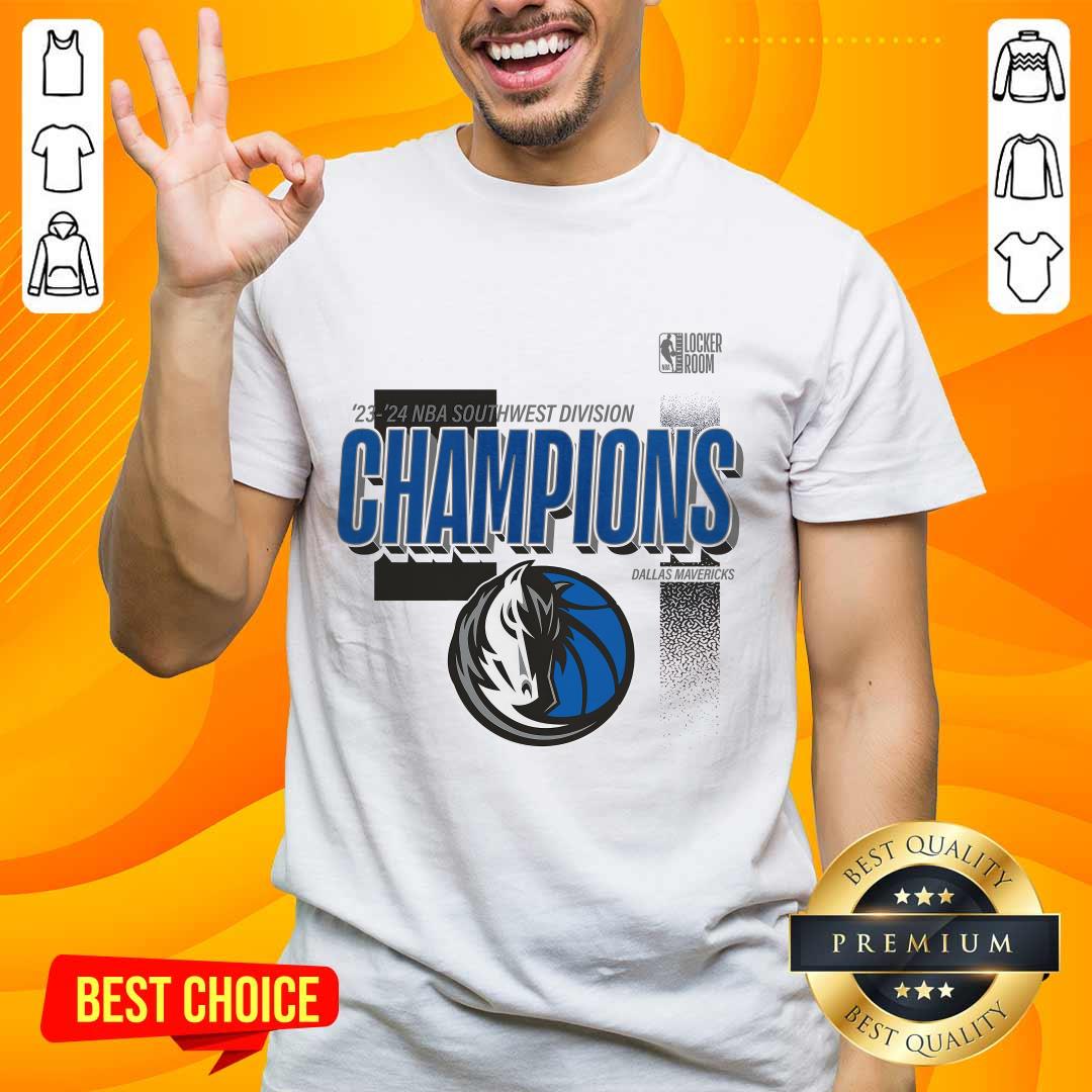 Dallas Mavericks 2024 Southwest Division Champions Locker Room T-Shirt