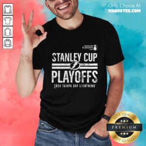 Tampa Bay Lightning 2024 Stanley Cup Playoffs Crossbar Tri-Blend T-Shirt