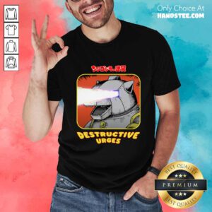 Chibi Godzilla Chibi Mechagodzilla Destructive Urges T-shirt