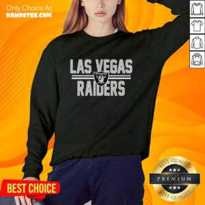 Black Las Vegas Raiders Mesh Team Graphic Sweater
