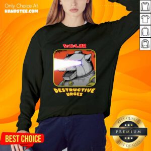 Chibi Godzilla Chibi Mechagodzilla Destructive Urges Sweater