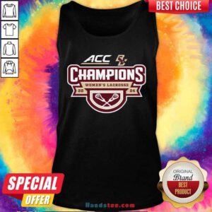 Boston College Eagles 2024 ACC Women's Lacrosse Tournament Champions Tank-top