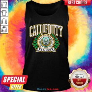 Call of Duty Alma Mater There's Soldier In All Off US Tank-top
