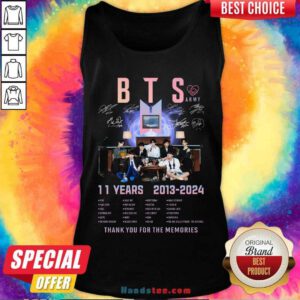 BTS 11 Years 2013-2024 Thank You For The Memories Tank-top