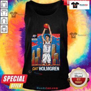 Chet Holmgren OKC Thunder Skyline Player Tank-top