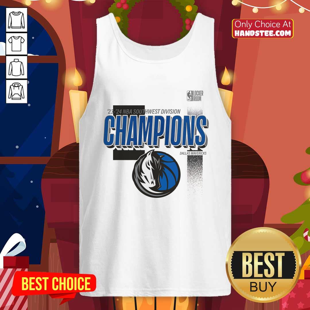 Dallas Mavericks 2024 Southwest Division Champions Locker Room Tank-top