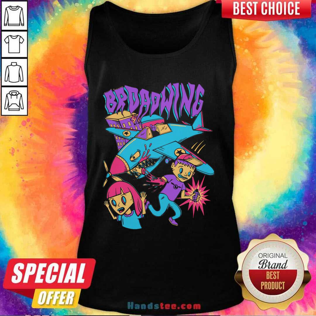Broadwing Planes Eat Scene Kids Tank-top