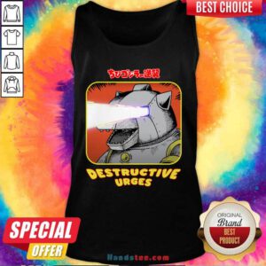 Chibi Godzilla Chibi Mechagodzilla Destructive Urges Tank-top