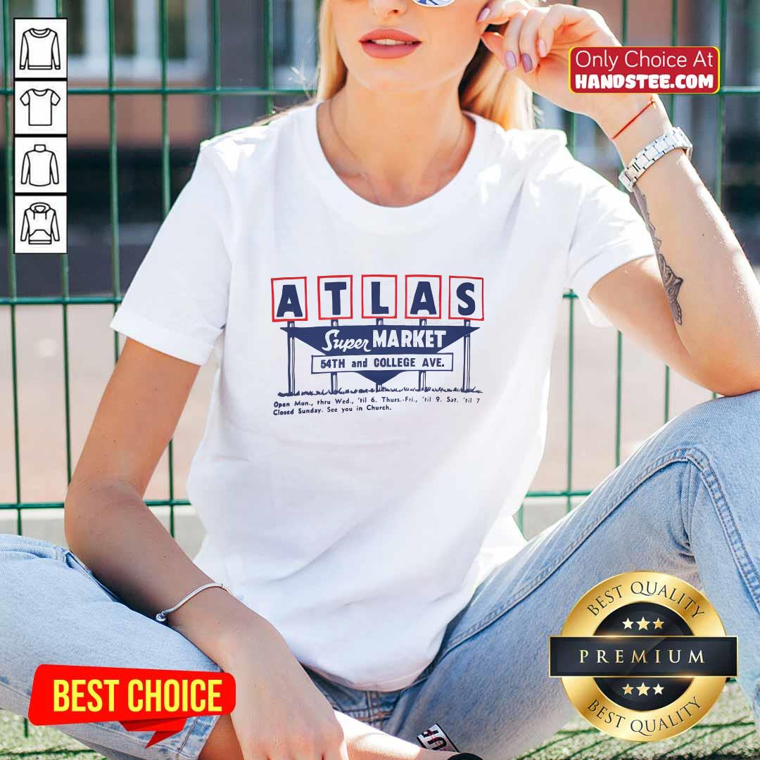Atlas Super Market 54th And College Ave V-neck