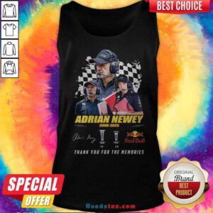 Adrian Newey 2006-2025 Thank You For The Memories Tank-top