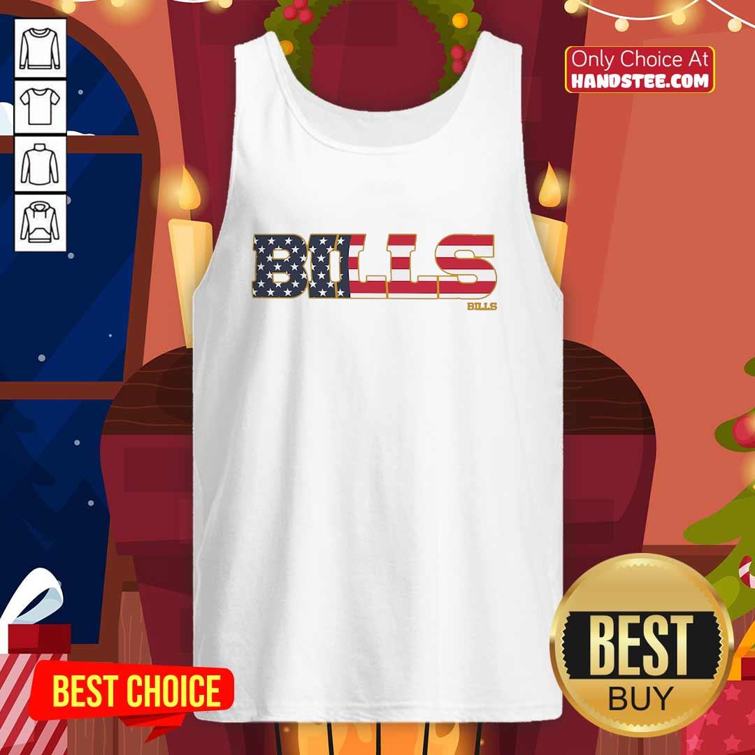Buffalo Bills Flag Script Franklin Tank-top