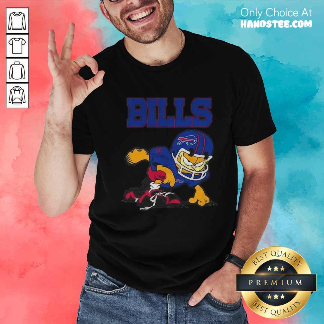 Buffalo Bills Garfield Cat Grumpy Football Player 2024 T-shirt