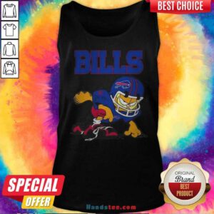 Buffalo Bills Garfield Cat Grumpy Football Player 2024 Tank-top