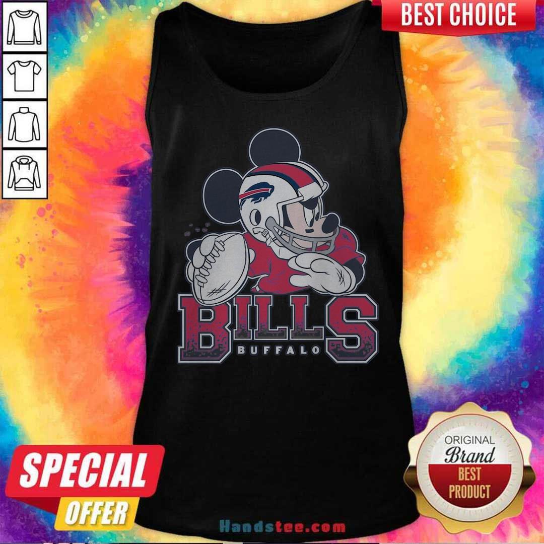 Buffalo Bills Mickey At Quarterback Disney Vintage Football Tank-top