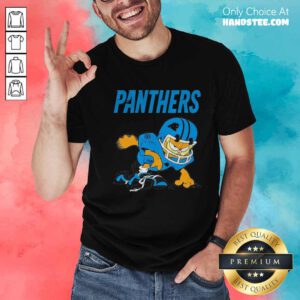 Carolina Panthers Garfield Cat Grumpy Football Player 2024 T-shirt