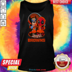 Cleveland Browns Marvel Wolverine Deadpool True Friends Tank-top