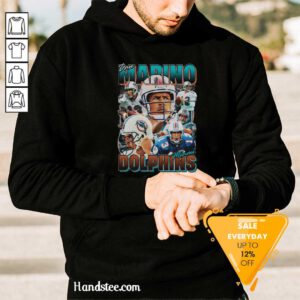 Great Dan Marino Tee Shirt Miami Dolphins NFL Football Hoodie